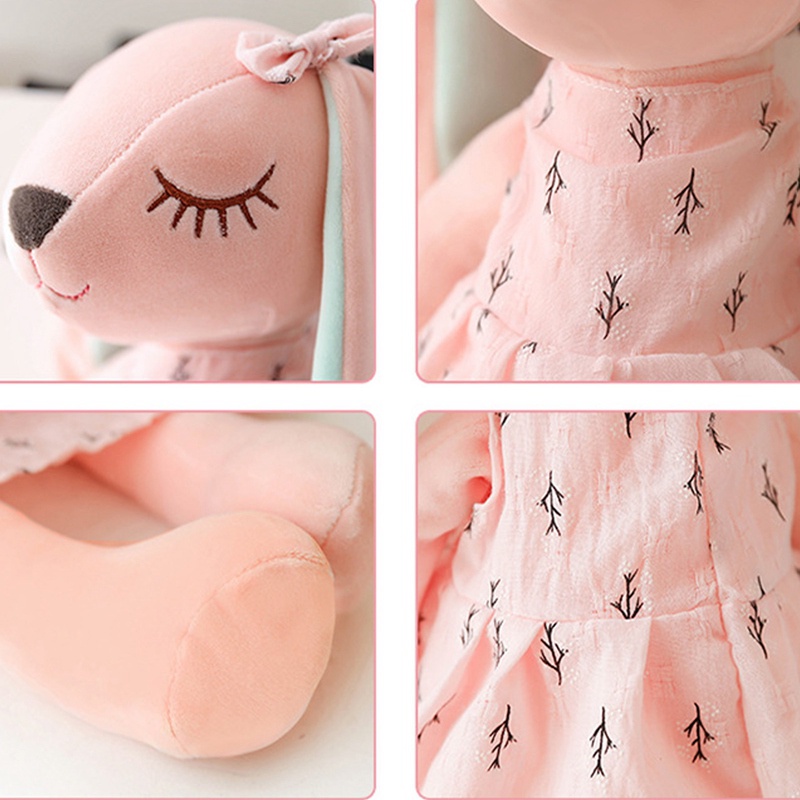 Thỏ Nhồi Bông Tai Dài 35CM Mềm Mại Dễ Thương Cho Bé