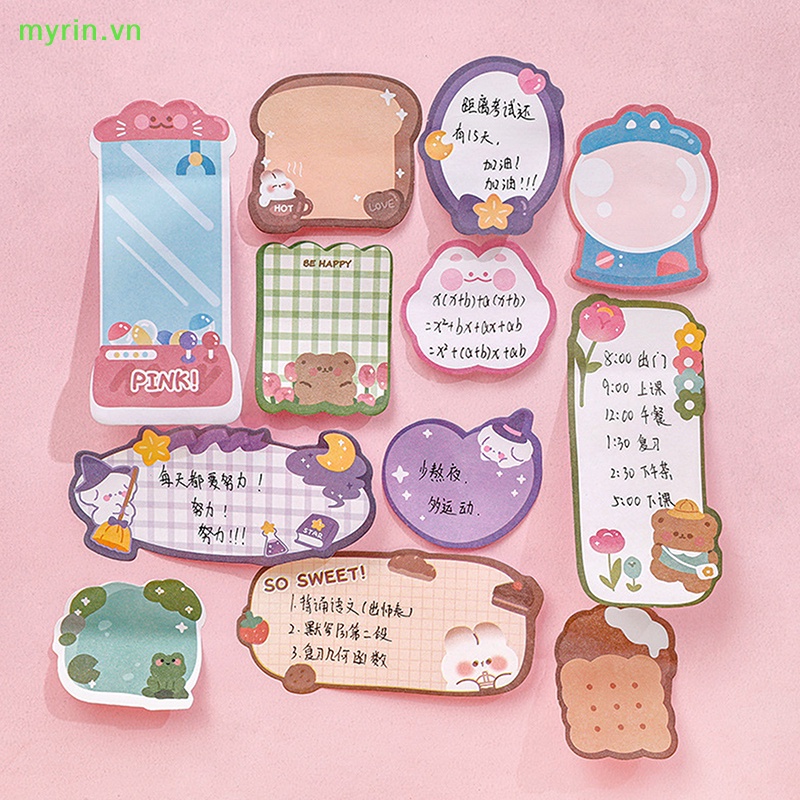 Myrin Giấy Ghi Chú Họa Tiết Thỏ Dâu Tây Gấu Hoạt Hình Dễ Thương Ghi Chú N Times Cung Cấp Kế Hoạch Tạp Chí Văn Phòng VN