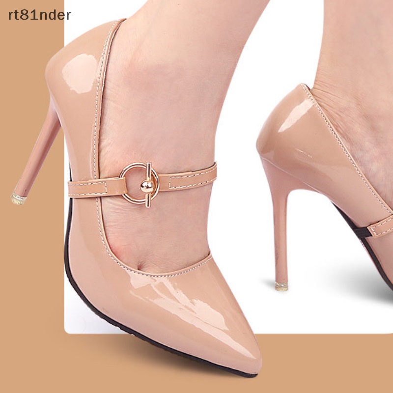 Rt 1 Cặp Khóa Dây Giày Cao Gót Hình Tam Giác Chống Trượt Có Thể Điều Chỉnh
