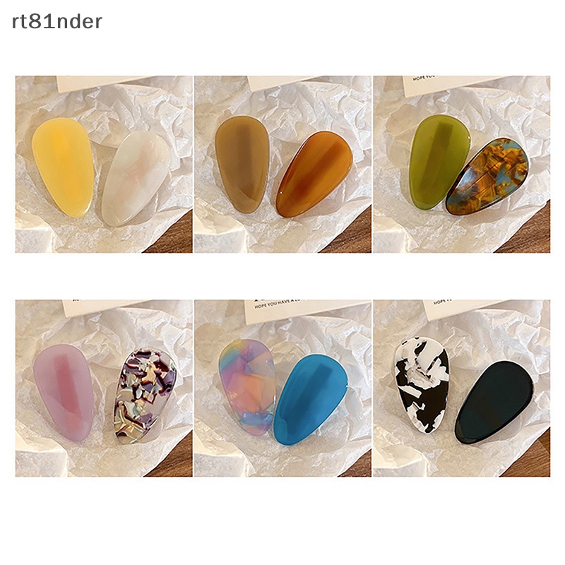 Set 2 Kẹp Tóc Mái Đơn Giản Cá Tính Hợp Thời Trang