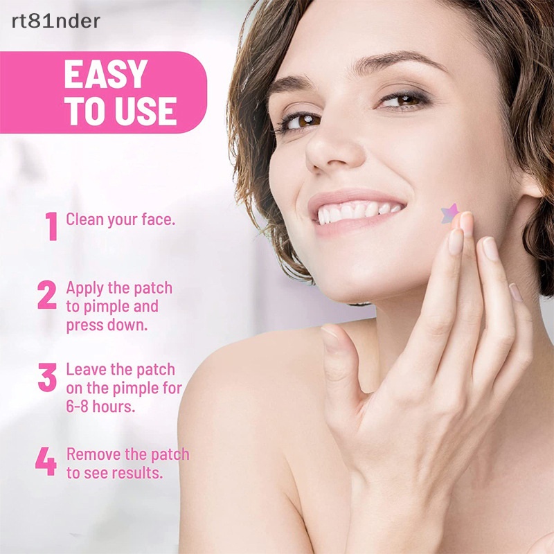 Rt Set 60 Miếng Dán Mụn Hydrocolloid Vô Hình Chăm Sóc Da