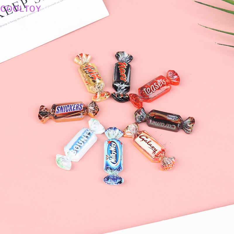 Set 8 Mô Hình Thức Ăn Mini Tỉ Lệ 1: 12 Dùng Để Trang Trí Nhà Búp Bê