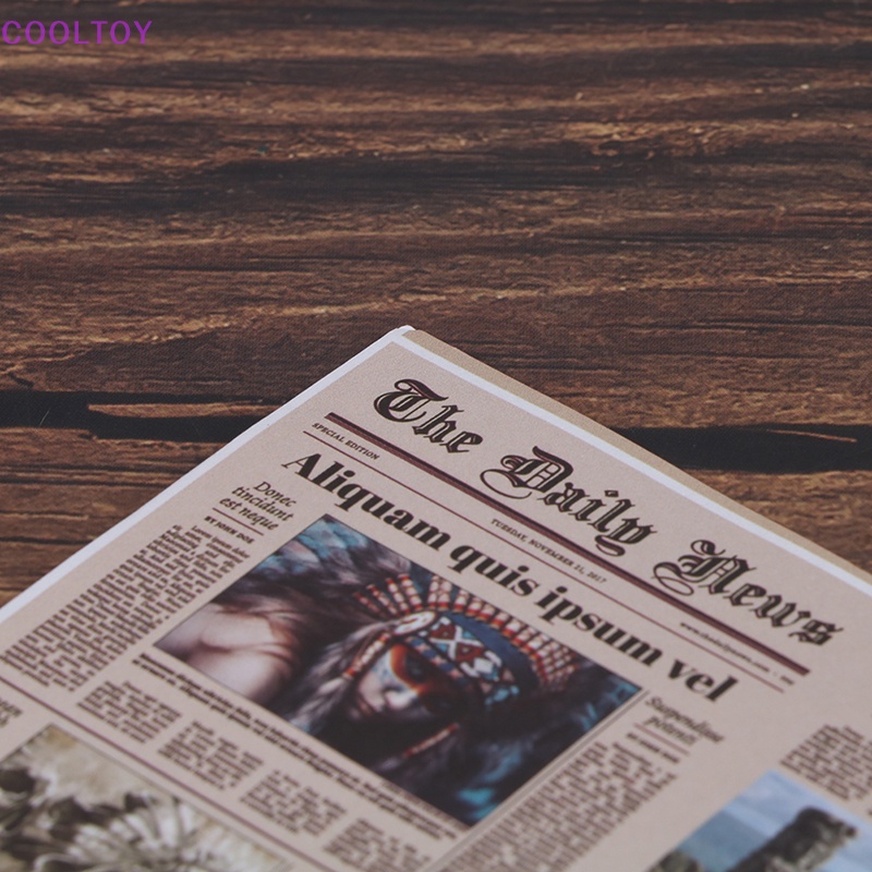 Set 8 Mô Hình Tờ Báo Mini Tỉ Lệ 1: 12 Dùng Để Trang Trí Nhà Búp Bê