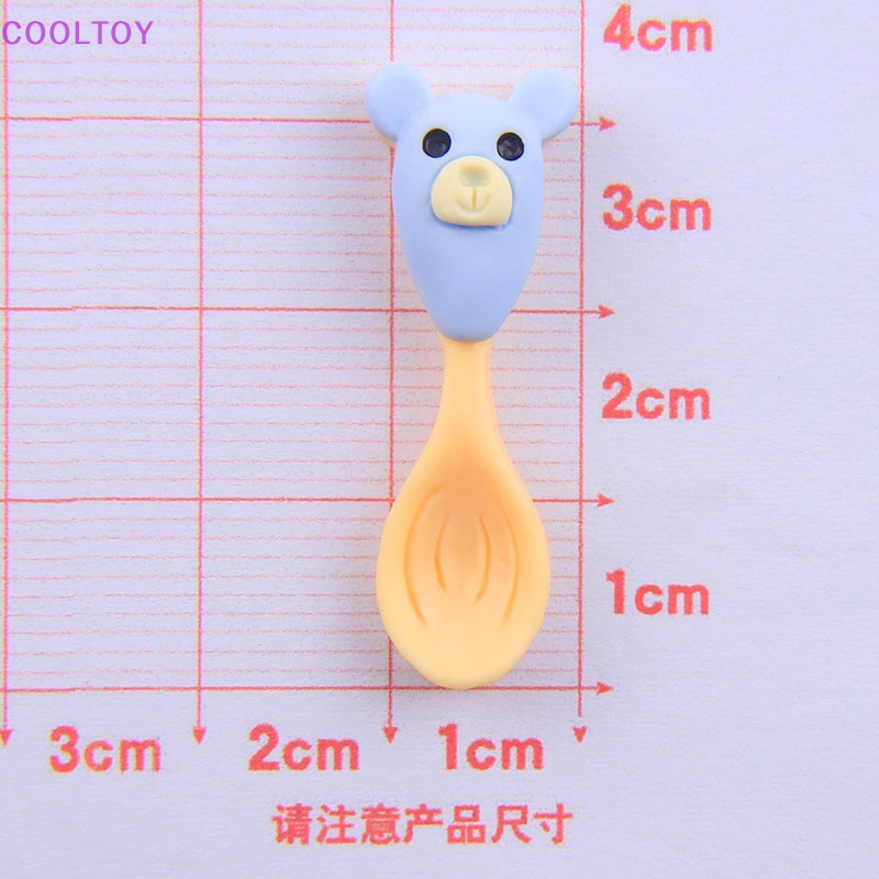 Cooltoy set 10 Muỗng Nĩa Mini Hình Phong Cảnh Hoạt Hình Cho Nhà Búp Bê