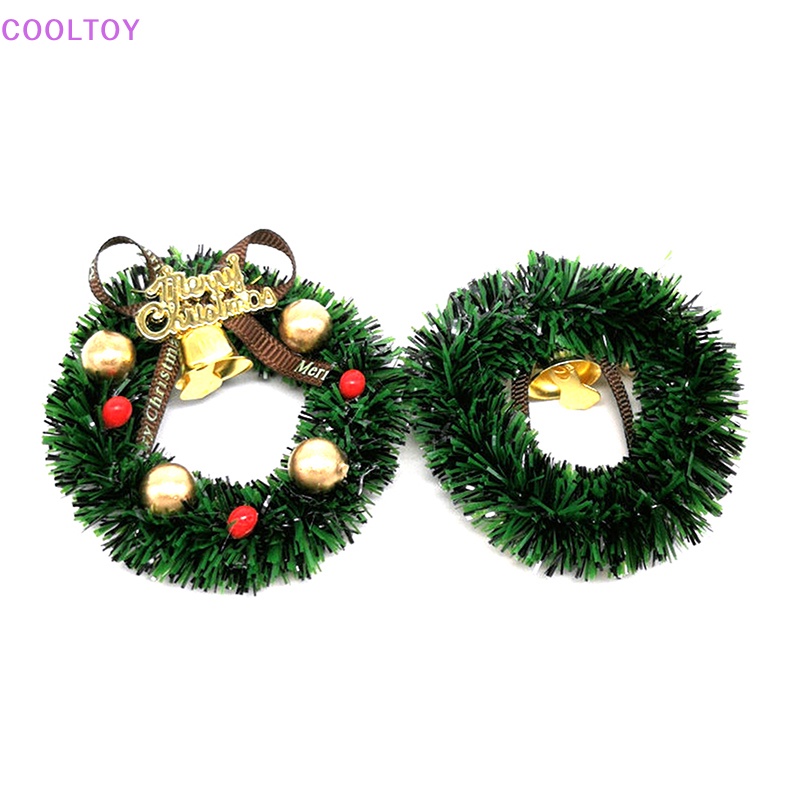 Mô Hình Vòng Hoa Giáng Sinh Mini Tỉ Lệ 1: 12 Trang Trí Nhà Búp Bê