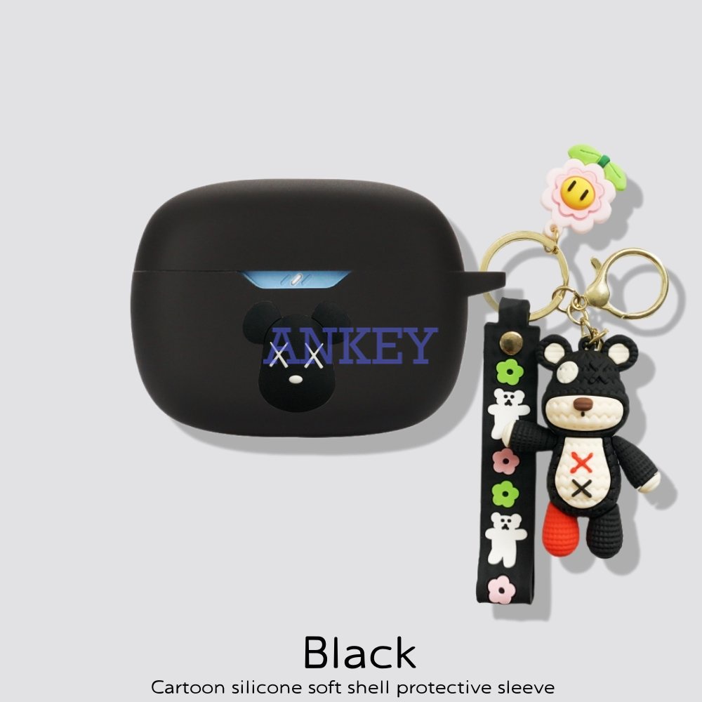 Anker Soundcore Life Dot 3i / Note 3i / P2i P3i A20i A3i Vỏ Bảo Vệ Hộp Sạc Tai Nghe Bằng Silicon Họa Tiết Hoạt Hình Quái Vật Kèm Móc Tre