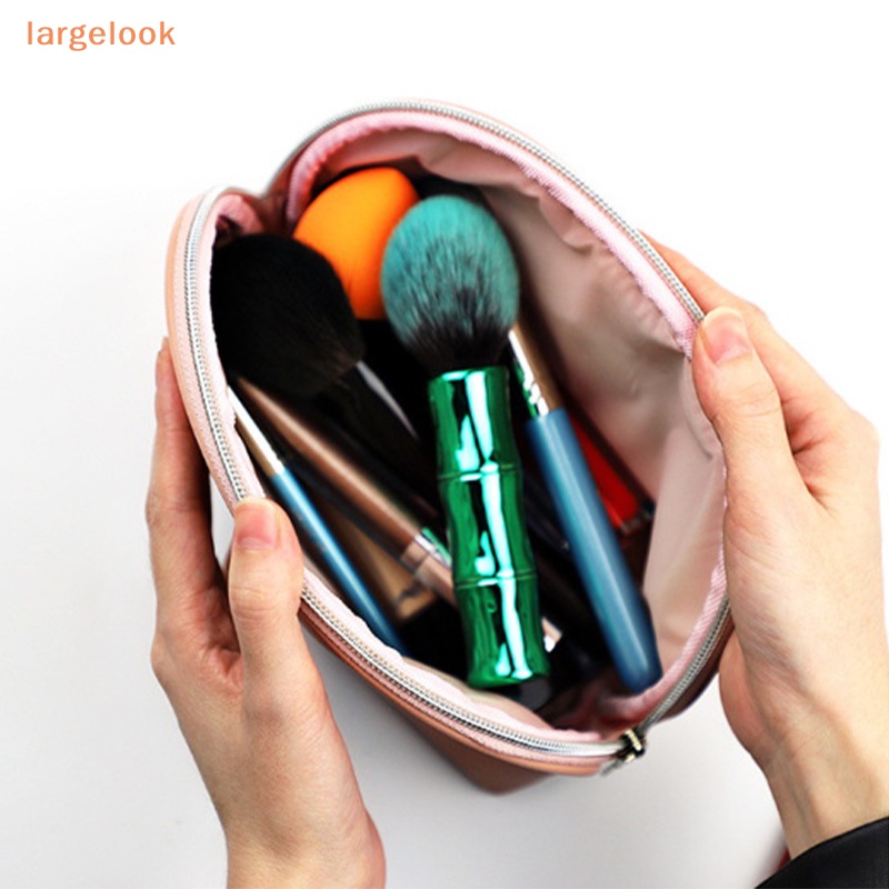 Túi Đựng Mỹ Phẩm / Đồ Trang Điểm Bằng PU Hình Vỏ Sò Nhiều Màu Sắc