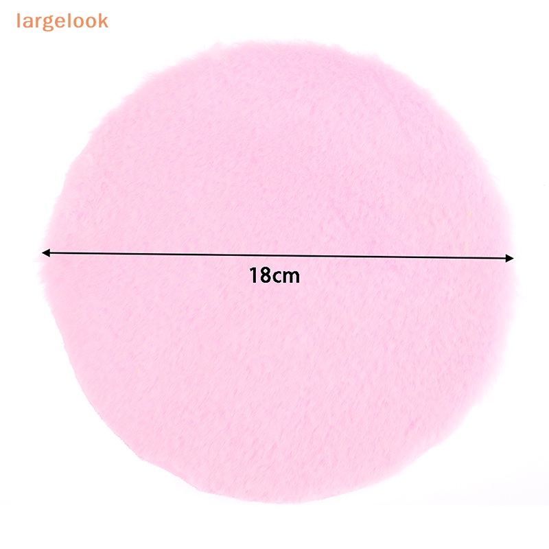 1 Thảm Lông Lót Sàn Hình Tròn Trang Trí Nhà Búp Bê
