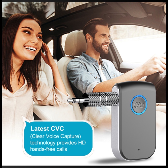 Thiết Bị Nhận Tín Hiệu Bluetooth 5.0 Không Dây Aux 3.5mm Cho Xe Hơi