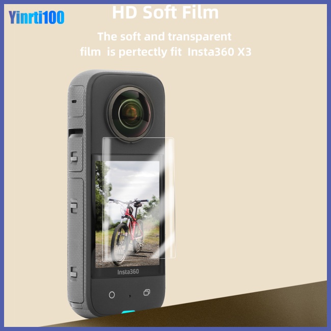 Set 2 Phim Dán HD Mềm Bảo Vệ Màn Hình Chống Nổ Chống Trầy Cho Insta360 X3