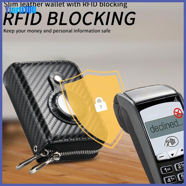 Ví Gập Thông Minh Yinrti Có Ngăn Đựng Thẻ Sức Chứa Lớn Chống Thất Lạc