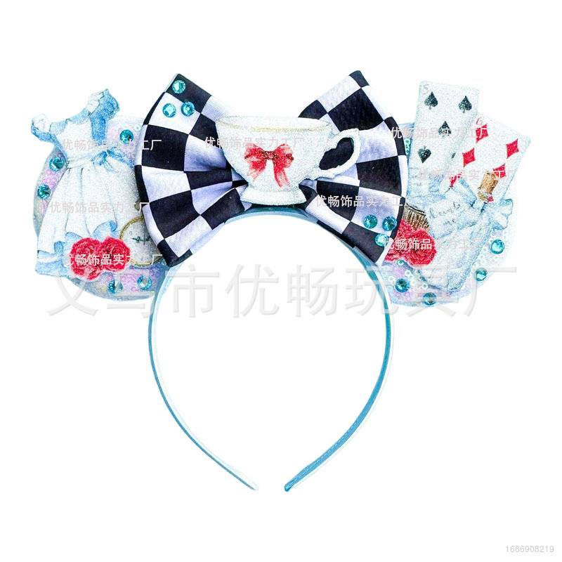 Alice Băng Đô Cài Tóc Hình Chuột mickey Phong Cách Phim Adventures in Wonderland