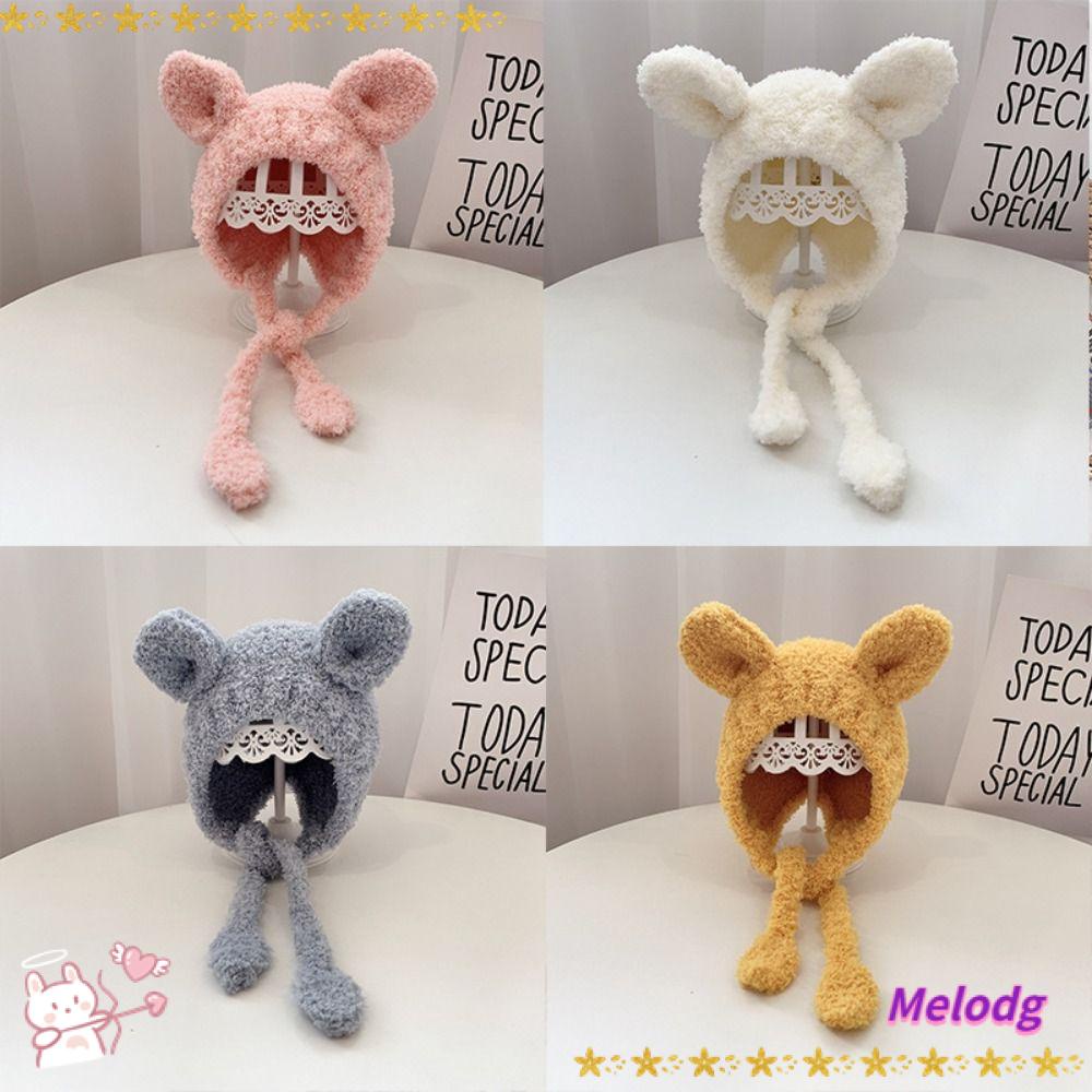 Mũ Tai Gấu Mềm Mại Bảo Vệ Tai Có Thể Điều Chỉnh Dành Cho Bé Vào Mùa Đông