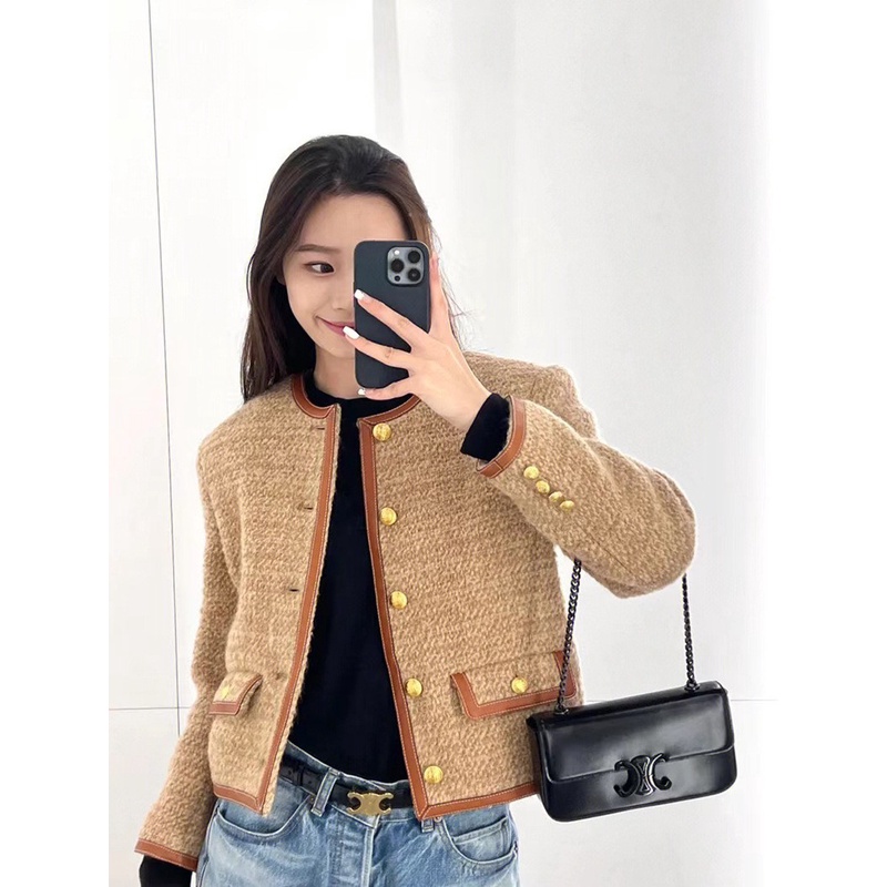 Túi Xách Đeo Vai Màu Đen Phối Dây Xích Thời Trang Dành Cho Nữ