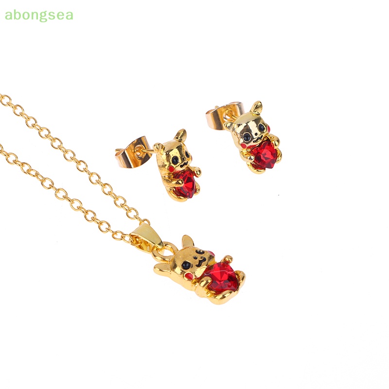 Vòng cổ Mặt Đá Trắng / Vàng In Họa Tiết Hoạt Hình abongsea Sáng Tạo Dễ Thương