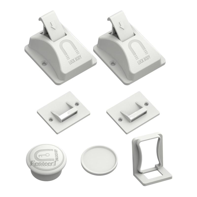 [Fenteer1] Khóa Ngăn Kéo Tủ An Toàn Dễ Lắp Đặt Cho Trẻ Em