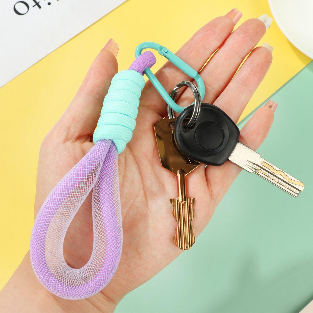 SHOUHOU Dây Treo Túi Xách Màu Dạ Quang Dễ Thương Keychain điện Thoại Di động Lanyard