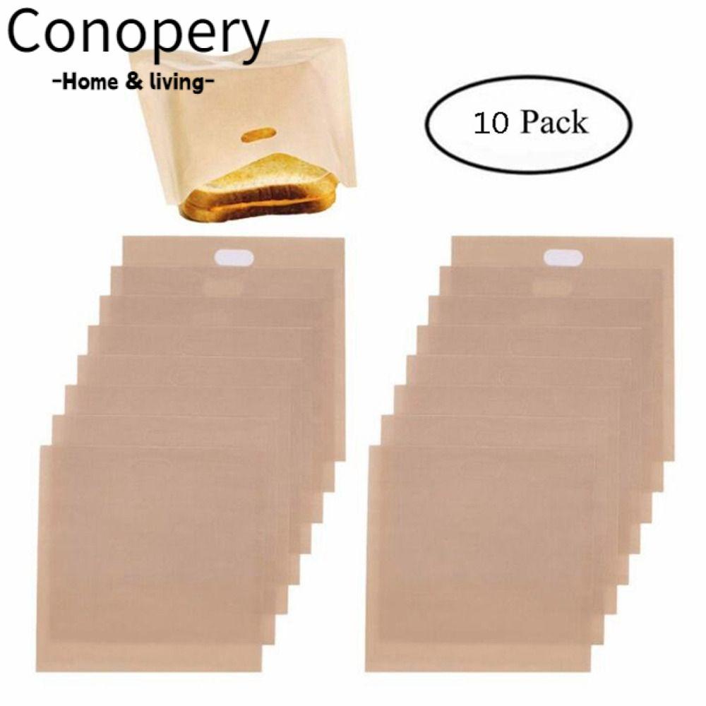 CONOPERY Bộ 6 Túi Đựng Bánh Mì Sandwich Chịu Nhiệt Cao Chống Dính Tiện Dụng