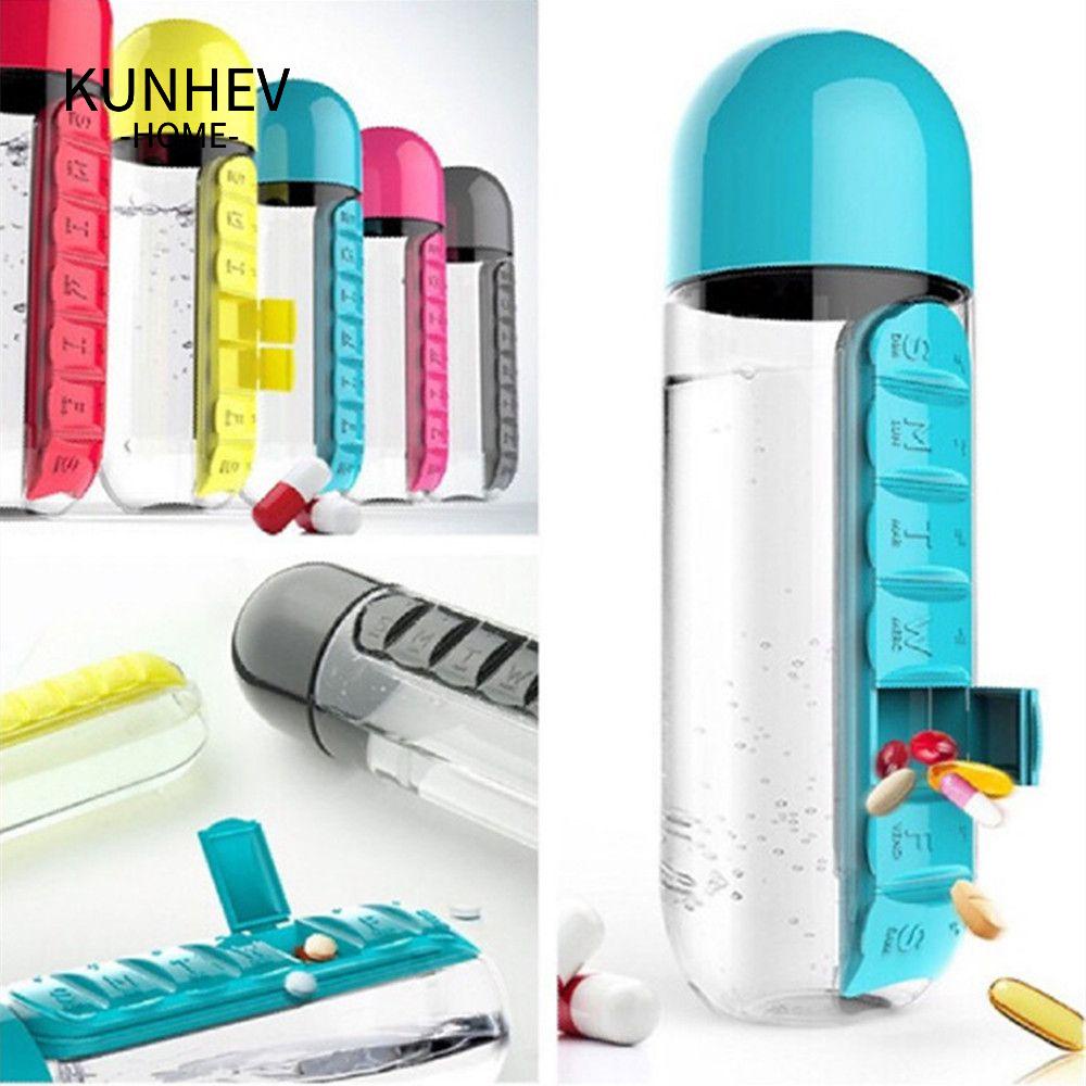 KUNHEV Bình Nước 2 Trong 1 Dung Tích 600ml Tiện Dụng