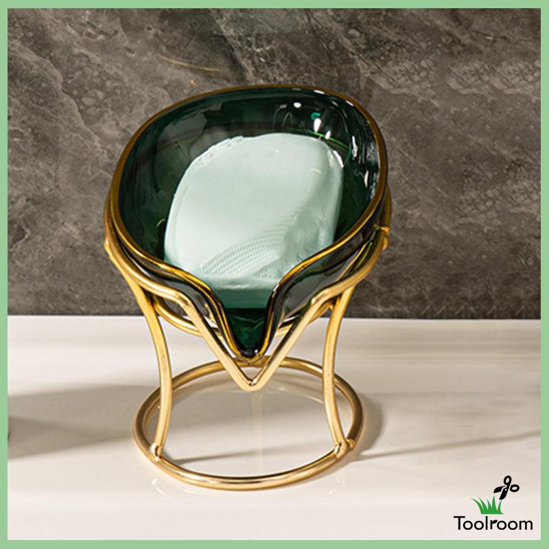 Khay Đựng Xà Phòng Có Giá Đỡ Bằng Sắt Tiện Dụng Cho Nhà Bếp / Phòng Tắm