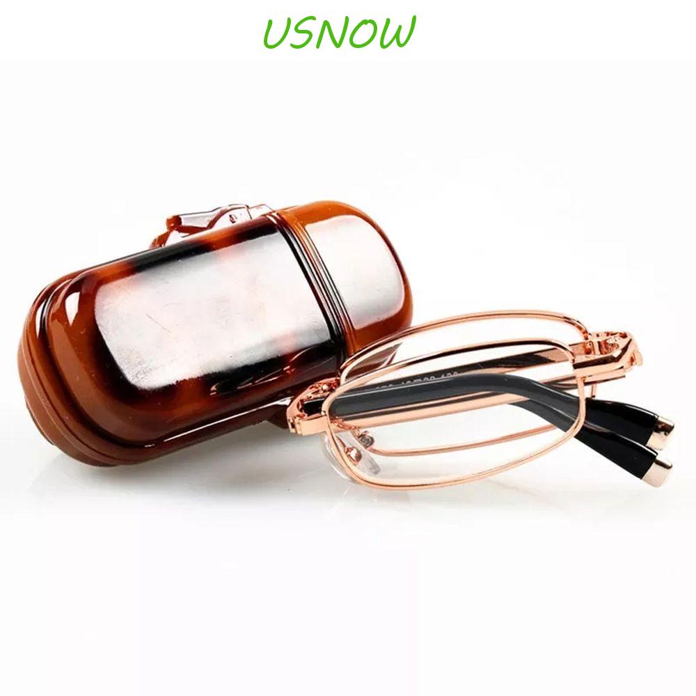 USNOW Kính Đọc Sách Có Thể Gấp Lại Khung Kim Loại Thiết Kế Nhỏ Gọn Tiện Dụng