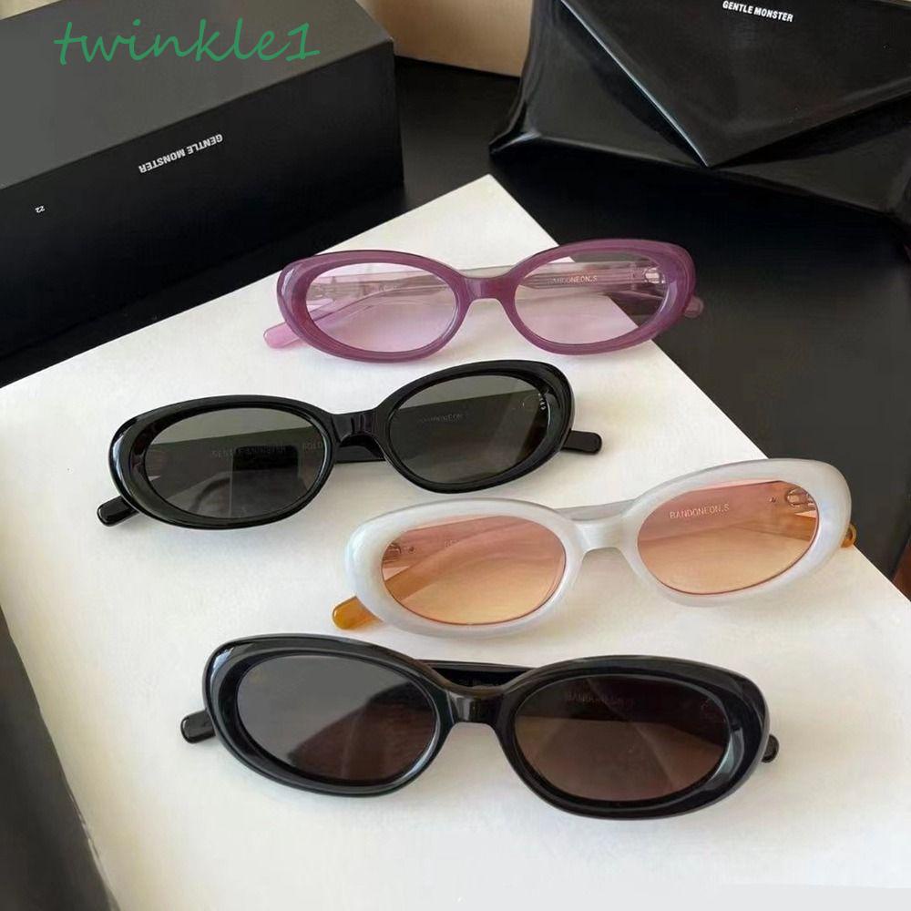 TWINKLE Kính Mát Hình Mắt Mèo Chống Tia UV Phong Cách Punk Hàn Quốc Cho Nam Và Nữ