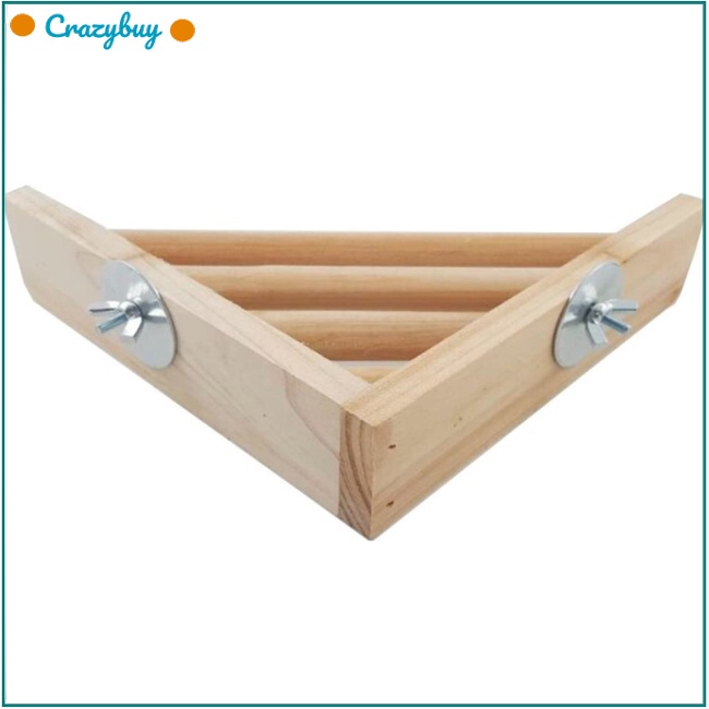 Cr Giá Đỡ Bằng Gỗ Đa Năng Tiện Dụng Cho Chim Vẹt / Sóc