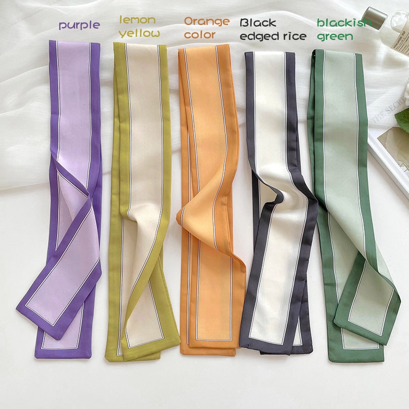 Khăn Quàng Cổ Thắt Nơ Trang Trí Túi Xách / Dây Ruy Băng Dài Nhiều Màu Sắc