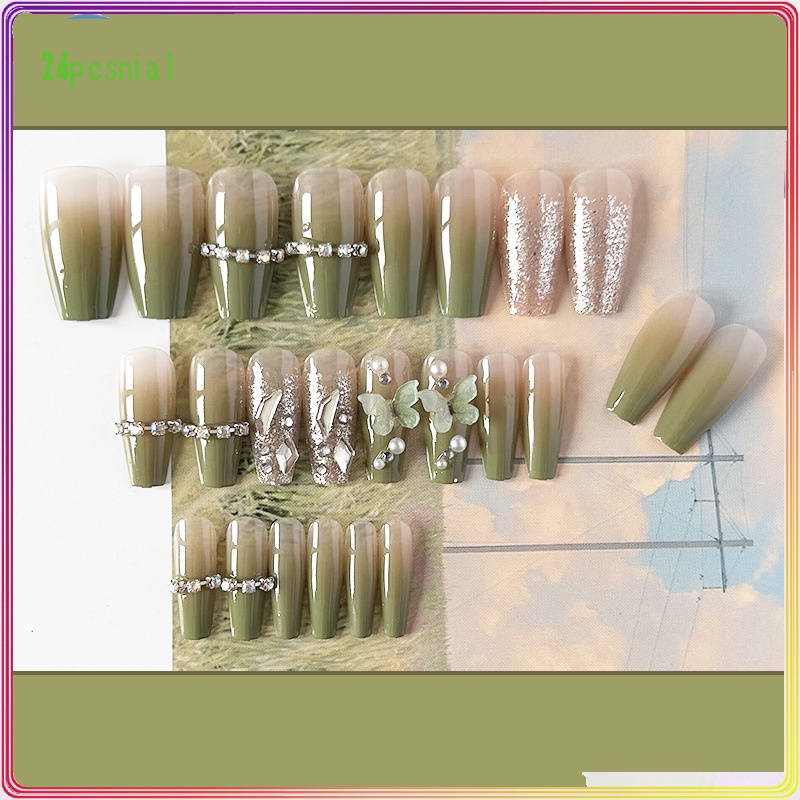 Miếng Dán Trang Trí Móng Tay Họa Tiết Bướm Thời Trang Xuân Hè