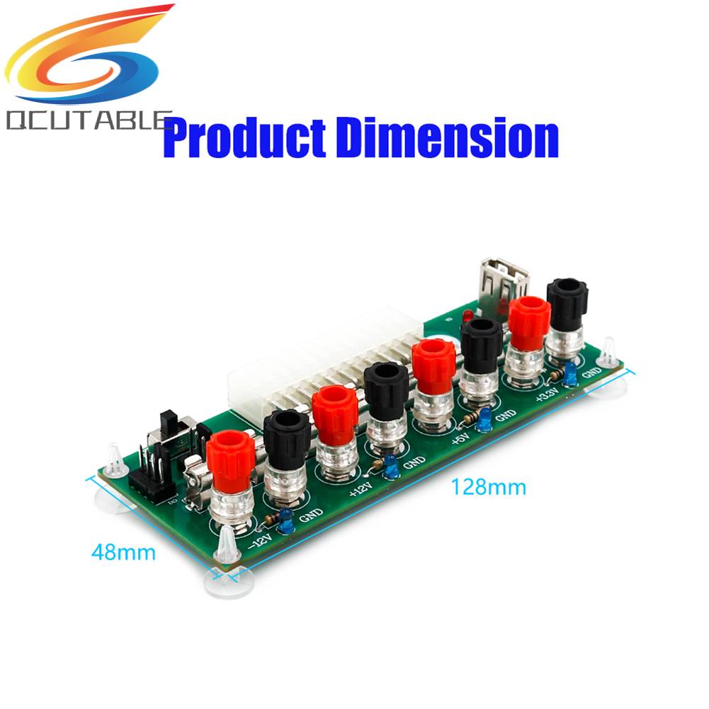 Bảng Mạch Chuyển Đổi ATX 20 / 24 Pin Với Cổng USB 5V Cho Máy Tính Để Bàn