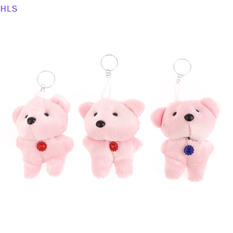 Set 2 Móc Khóa Búp Bê Nhồi Bông Mini 6-10cm Dễ Thương