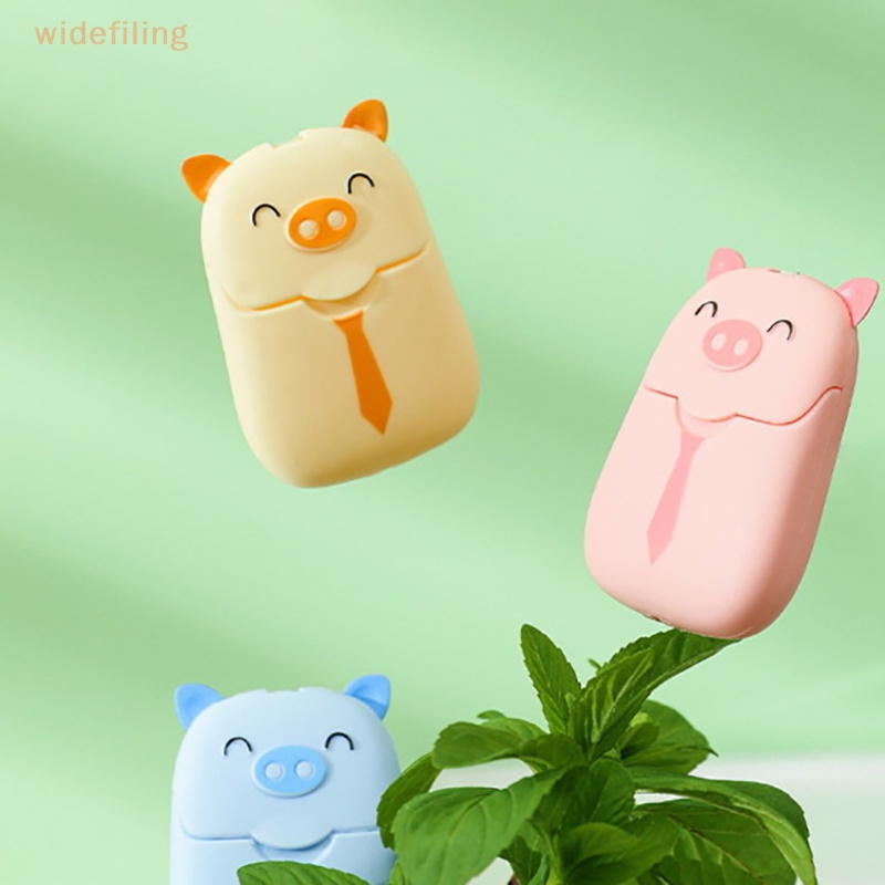 Bộ 50 Xà Phòng Rửa Tay Dùng Một Lần Hình Heo Hồng Dễ Thương Thân Thiện Với Da