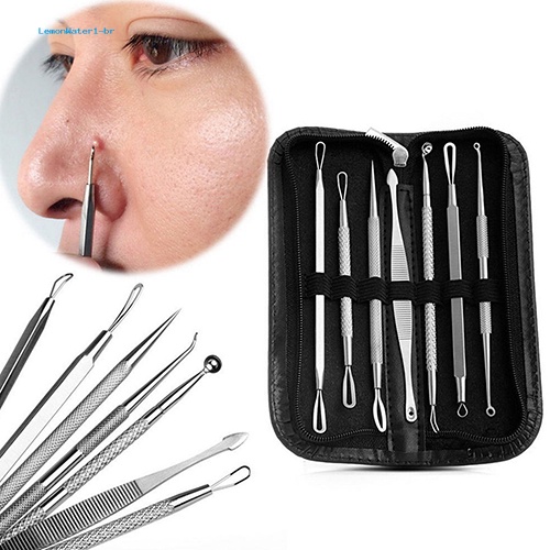 Set 7 Dụng Cụ Nặn Mụn Bằng Thép Không Gỉ Tiện Lợi