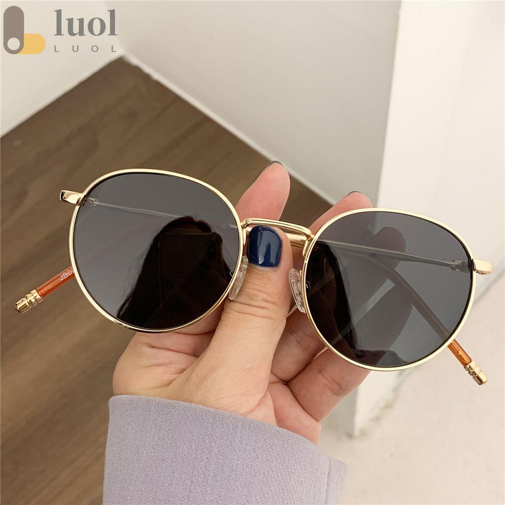 LUOL Kính Mát Nam Nữ Gọng Kim Loại Thời Trang