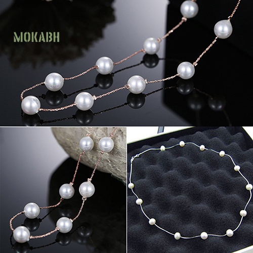 Abh Vòng Cổ Choker Đính Ngọc Trai Nhân Tạo Kiểu Dáng Ngọt Ngào Lãng Mạn