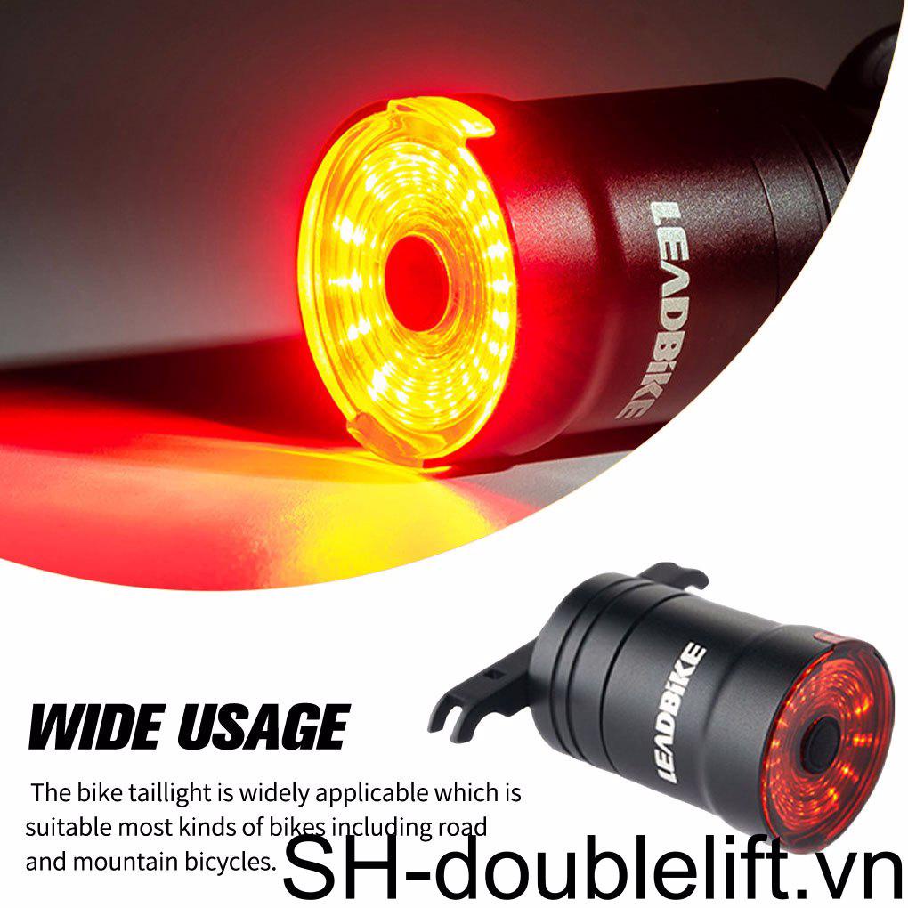 Đèn Gắn Đuôi Xe Đạp 6 Chế Độ Sáng Sạc USB