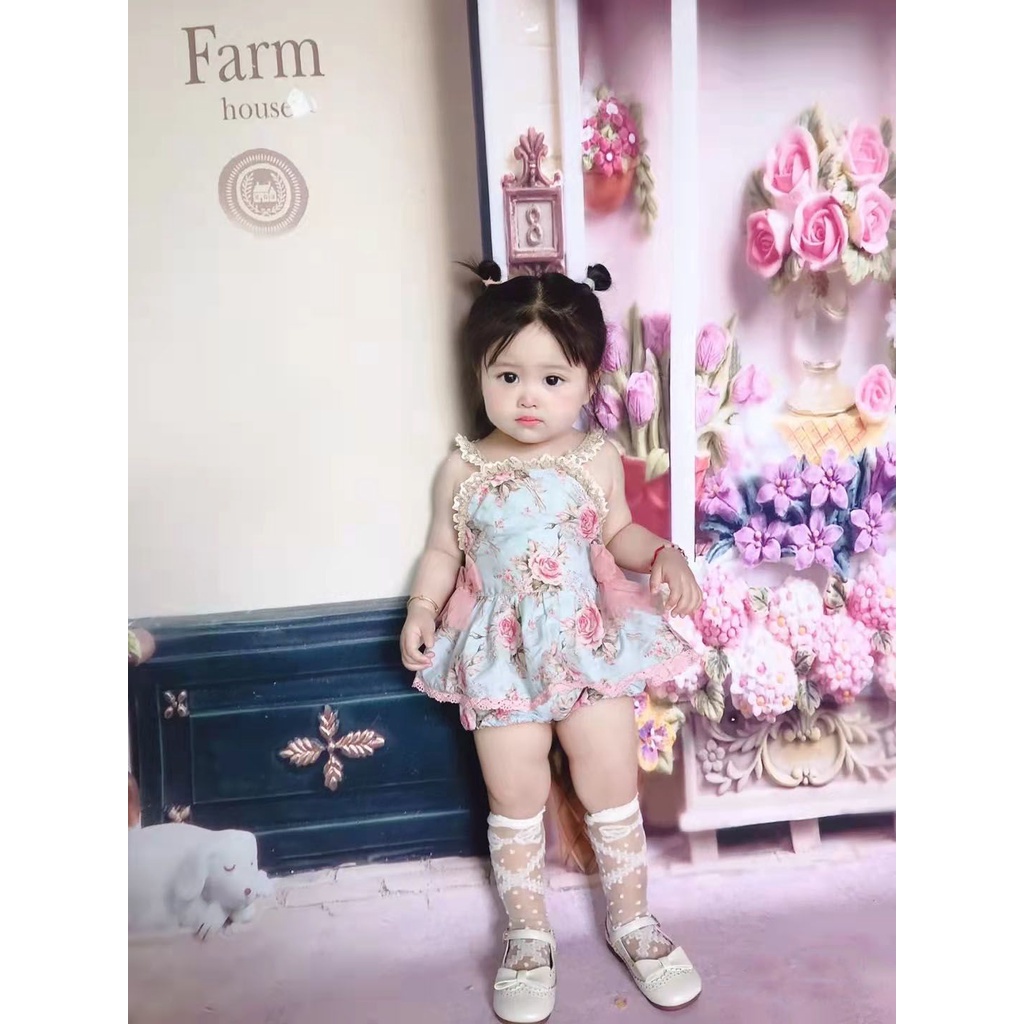 Hàng Mới Về Đầm Yếm Công Chúa Phong Cách Phương Tây Thời Trang Mùa Hè Cho Bé Gái