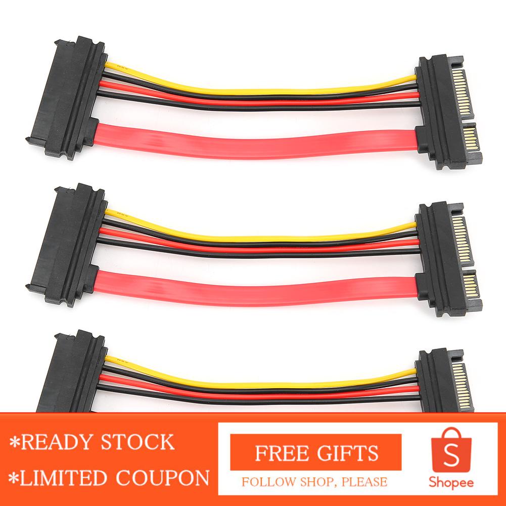 Alwaysonline High Reliability Data Cable  SATA 22P Male to Female for RCA Style Y Suitable Home or Mobile Using