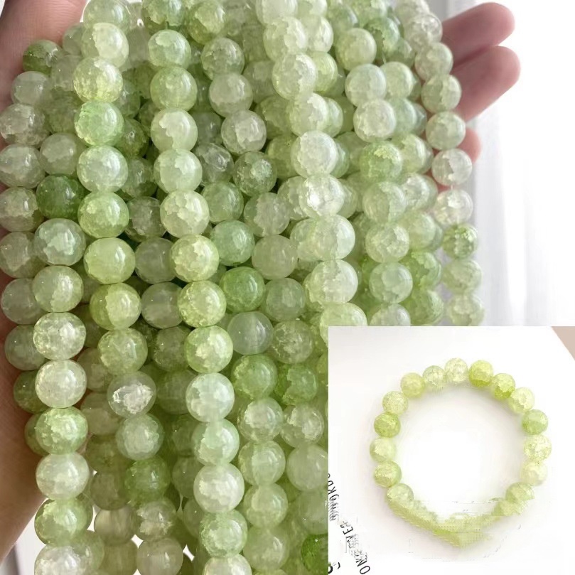 Set 100 Hạt Đá Ngọc Bích 10mm Dùng Làm Trang Sức Thủ Công
