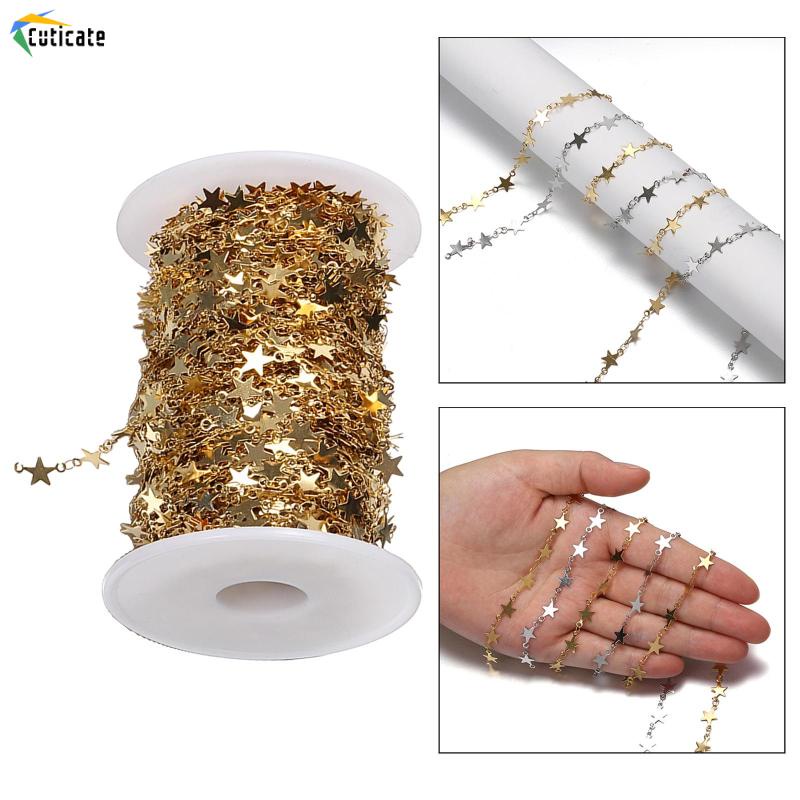 Dây Xích Szlinyou1 Bằng Thép Không Gỉ Dùng Làm Trang Sức Thủ Công DIY
