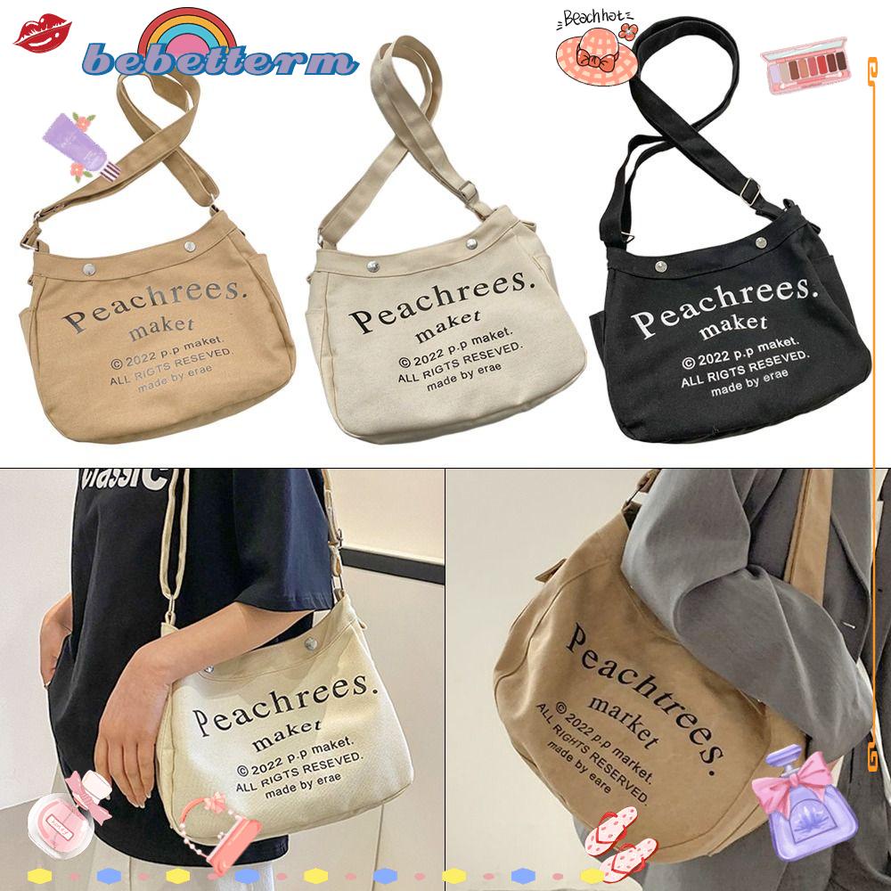 BEBETTERM Túi Xách Canvas Cỡ Lớn Đa Năng Thời Trang Cho Nữ