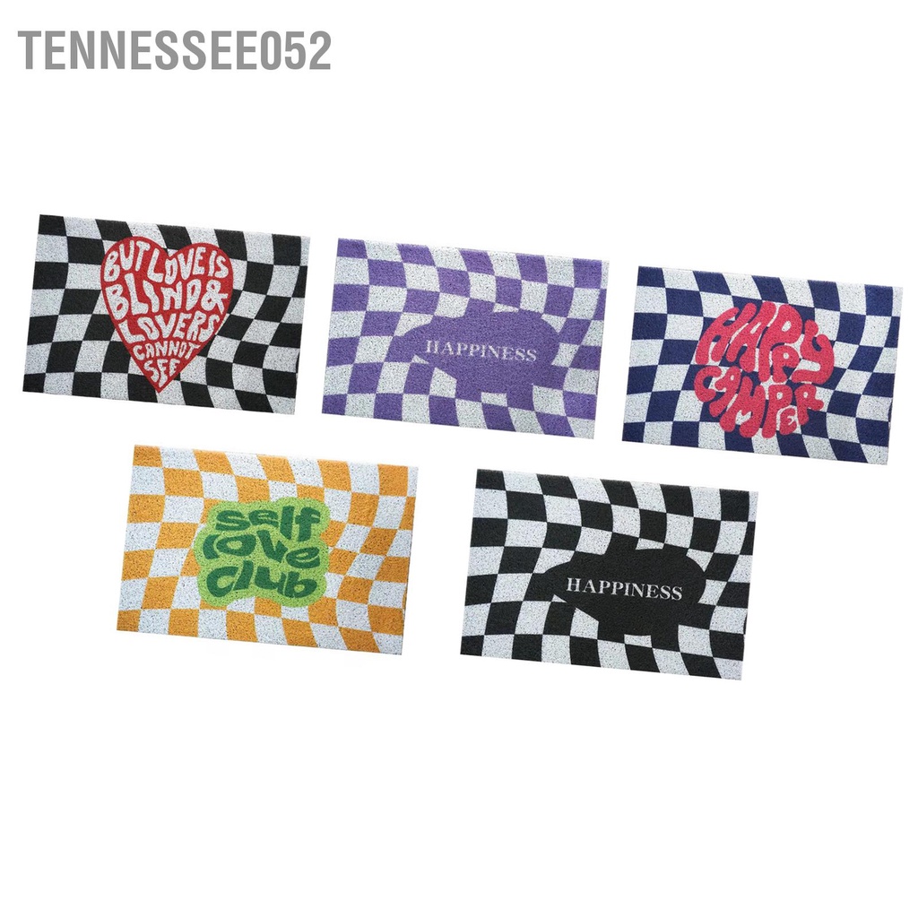 Tennessee052 Checkerboard Nhà Bếp Thảm Có Thể Giặt Hành Lang Nhập Chống Trơn Trượt Lối Vào Chạy Cho Gia Đình Hàng Văn Phòng