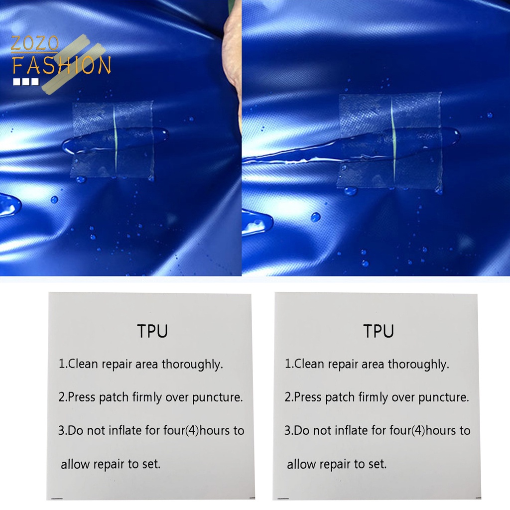 Bộ 10 Miếng Dán Trong Suốt Chống Nước Tự Dính Dùng Sửa Chữa Đồ Chơi Bơm Hơi