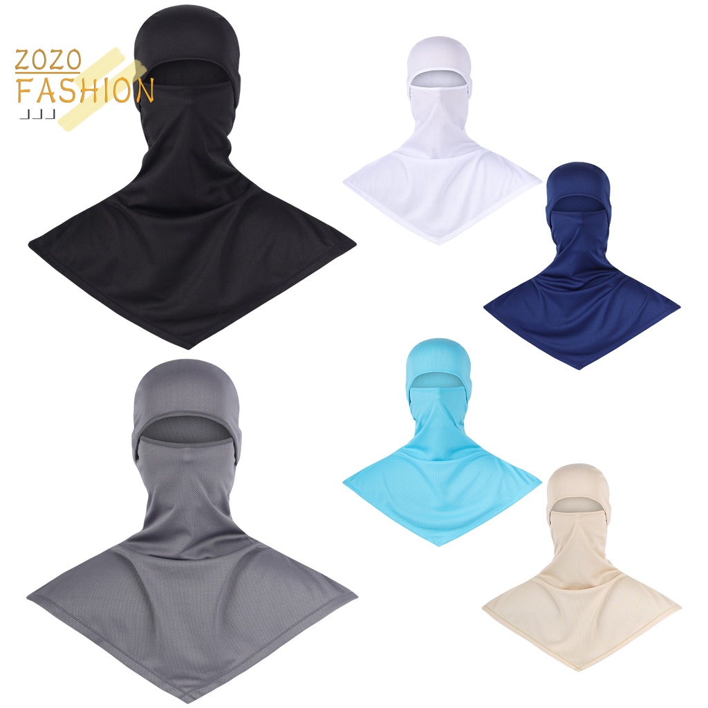 Khăn Choàng Cổ Chống Nắng Độ Co Giãn Cao Bảo Vệ Mặt Dành Cho Nam Nữ Hoạt Động Ngoài Trời