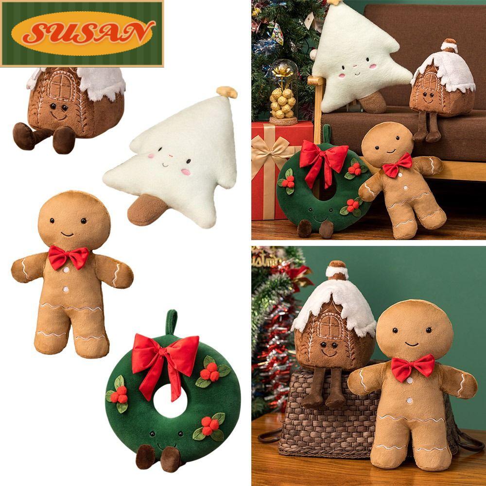 SUSANS Ngôi Nhà Bánh Gừng Nhồi Bông Trang Trí Tiệc