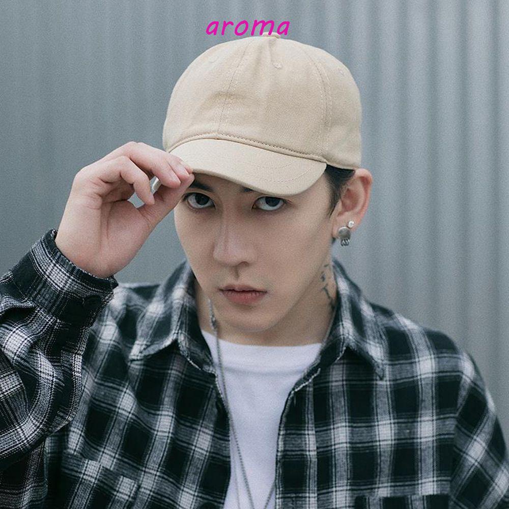 AROMA Mũ Lưỡi Trai Cotton Phong Cách Hip Hop Đơn Giản Cho Nam Nữ