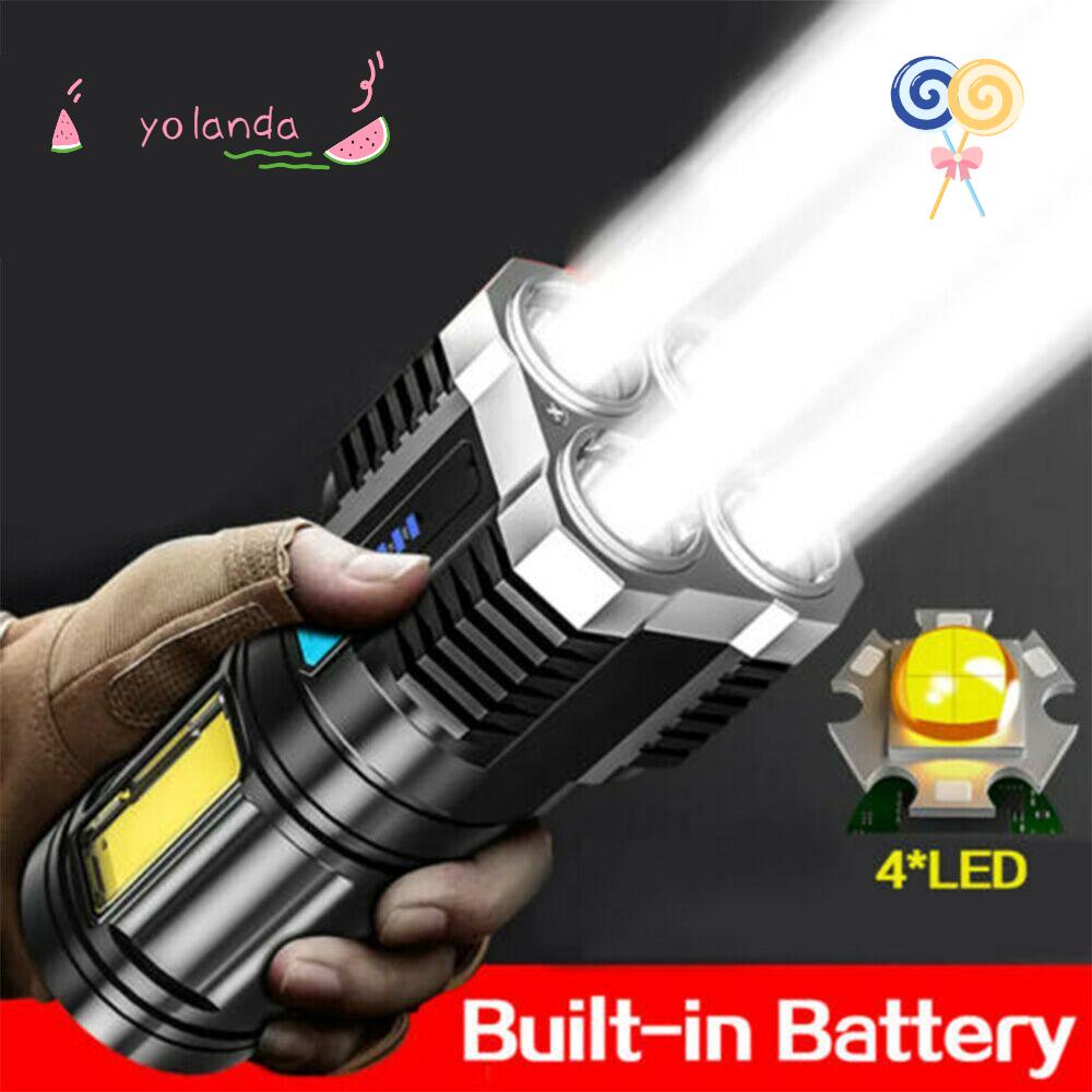 YOLA 1500000Đèn Pin LED Đa Năng Chống Thấm Nước Sạc USB Tiện Lợi