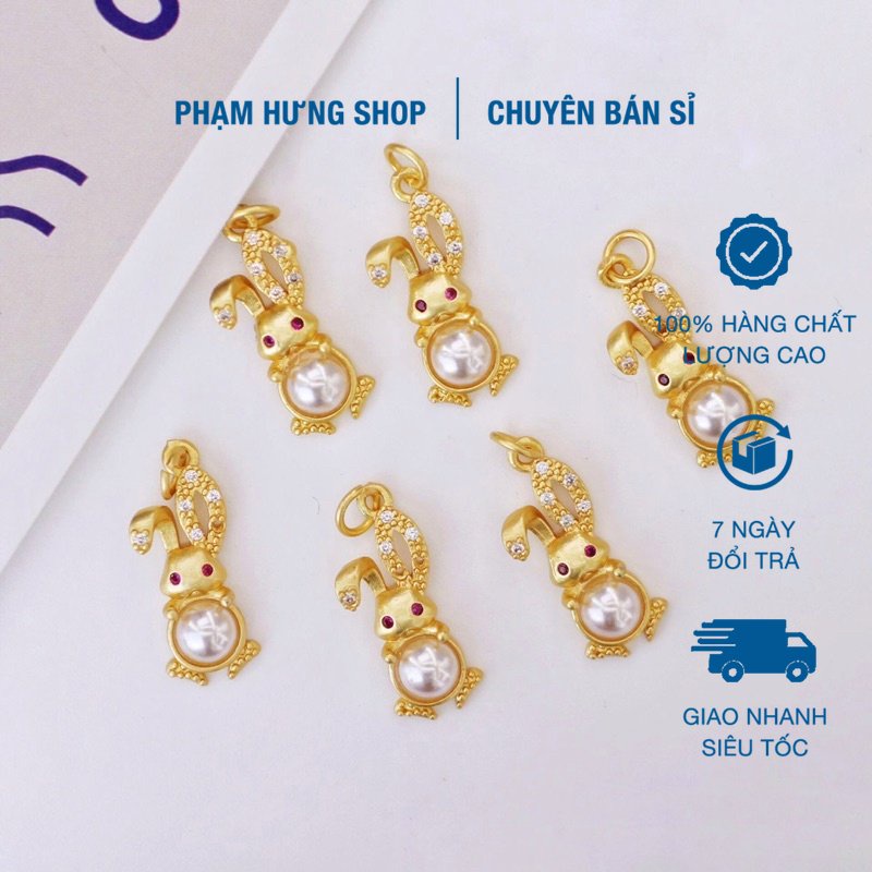 🔥 GIÁ SỈ 🔥 Charm thỏ đính đá xinh xắn - PL066