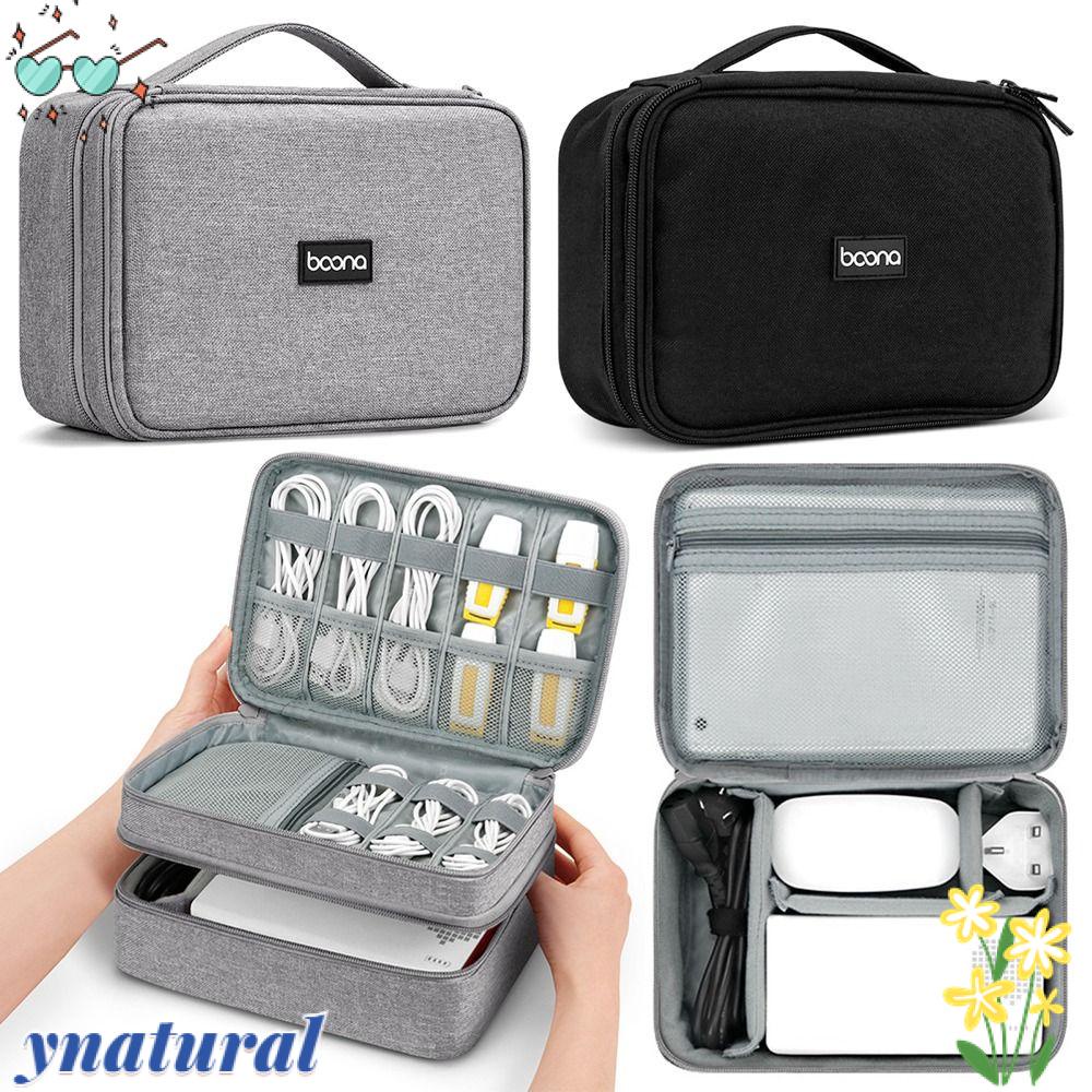 YNATURAL Túi Đựng Tai Nghe / Pin Sạc Dự Phòng Kỹ Thuật Số Tiện Dụng Mang Theo Du Lịch