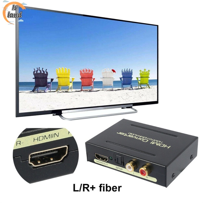 Bộ Chia Âm Thanh Hdmi-compatible / Audio / spdif / r / l Đa Năng